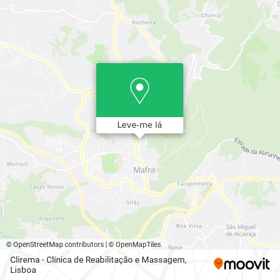 Clirema - Clínica de Reabilitação e Massagem mapa