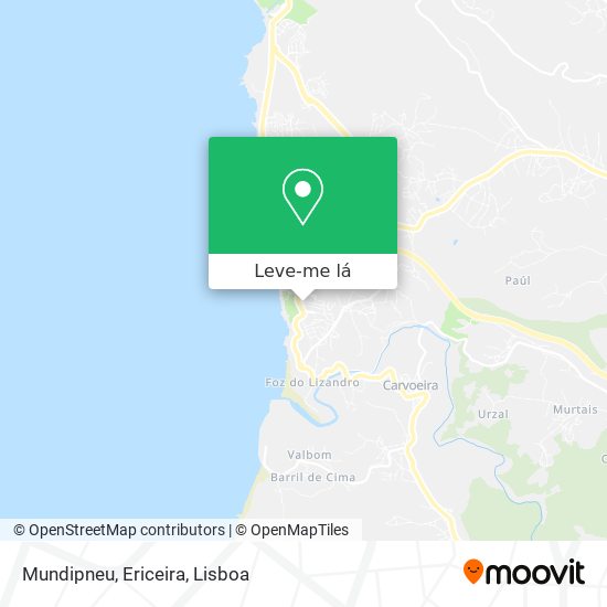 Mundipneu, Ericeira mapa