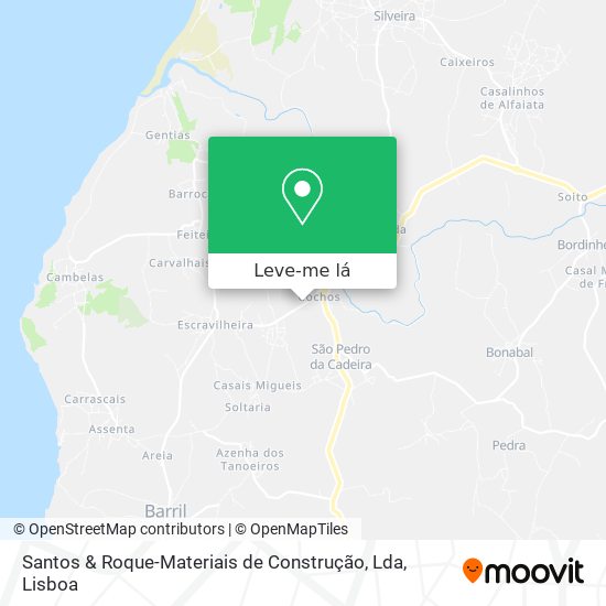 Santos & Roque-Materiais de Construção, Lda mapa