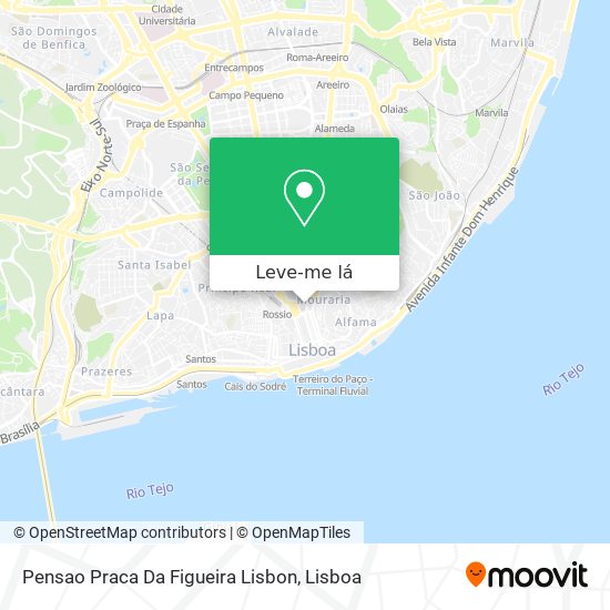 Pensao Praca Da Figueira Lisbon mapa