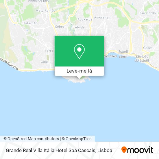 Grande Real Villa Itália Hotel Spa Cascais mapa