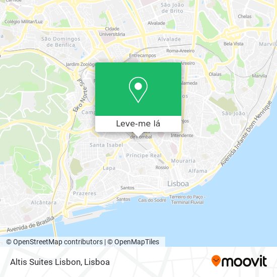 Altis Suites Lisbon mapa