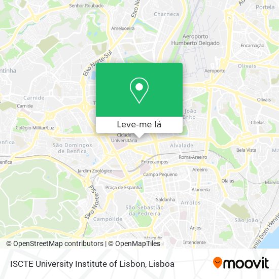 ISCTE University Institute of Lisbon mapa
