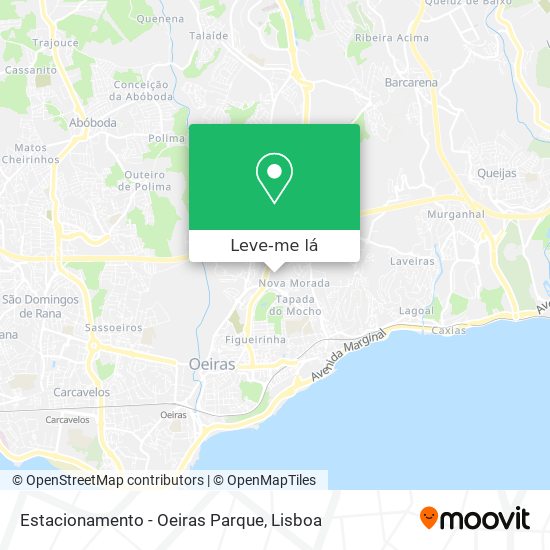 Estacionamento - Oeiras Parque mapa
