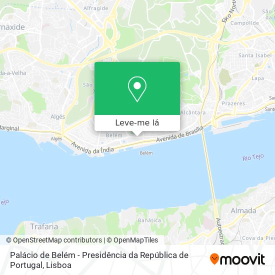 Palácio de Belém - Presidência da República de Portugal mapa