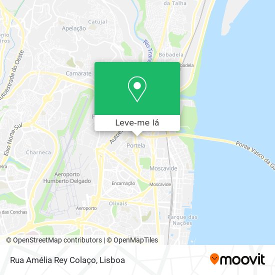 Rua Amélia Rey Colaço mapa