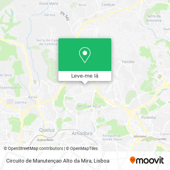 Circuito de Manutençao Alto da Mira mapa