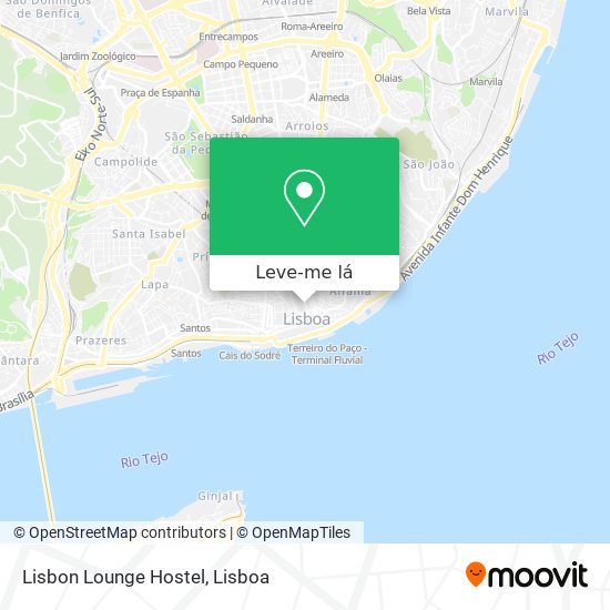 Lisbon Lounge Hostel mapa