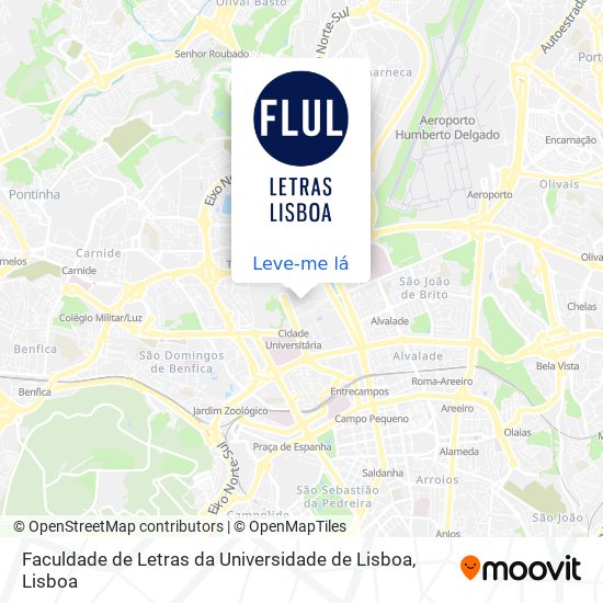 Faculdade de Letras da Universidade de Lisboa mapa