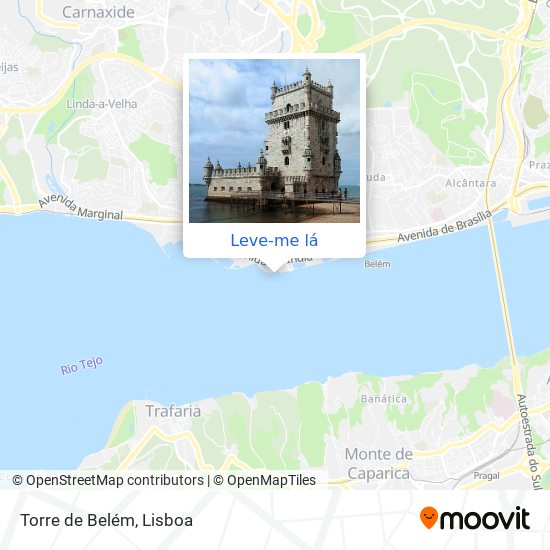 Torre de Belém mapa