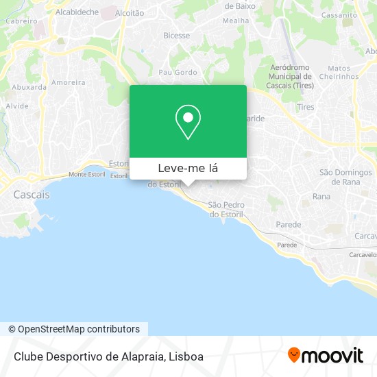 Clube Desportivo de Alapraia mapa