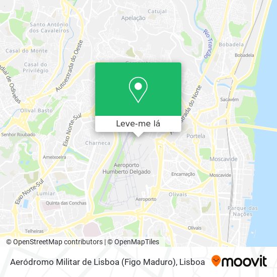 Aeródromo Militar de Lisboa (Figo Maduro) mapa