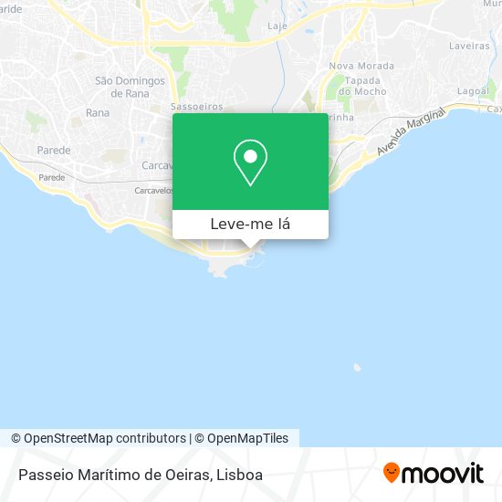 Passeio Marítimo de Oeiras mapa