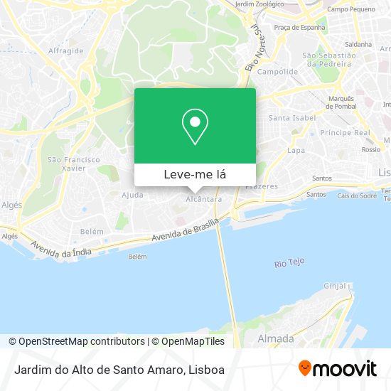 Jardim do Alto de Santo Amaro mapa