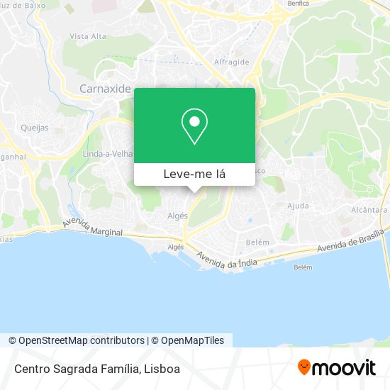 Centro Sagrada Família mapa
