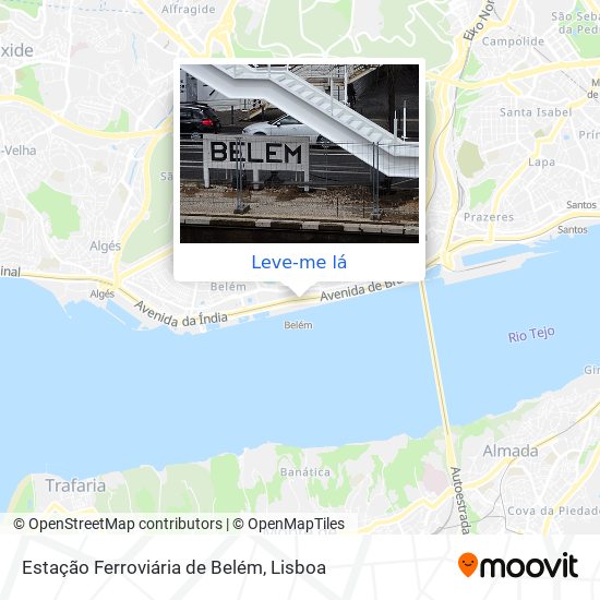 Estação Ferroviária de Belém mapa