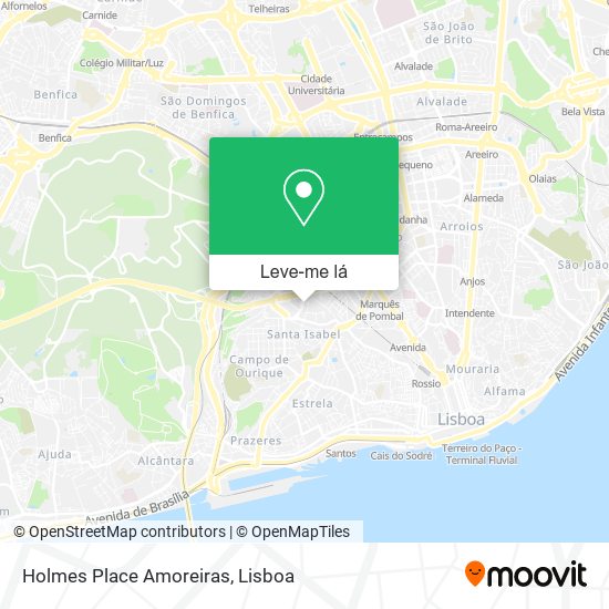 Holmes Place Amoreiras mapa