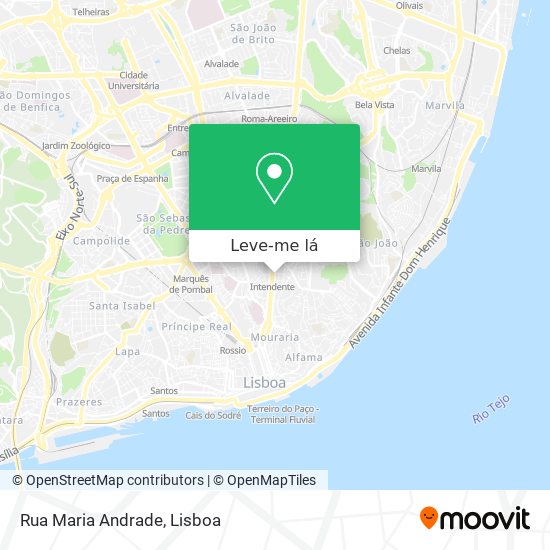 Rua Maria Andrade mapa