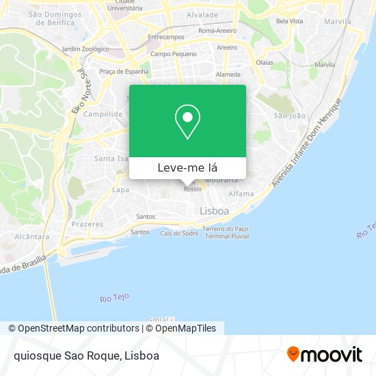 quiosque Sao Roque mapa
