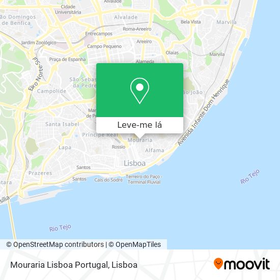 Mouraria Lisboa Portugal mapa