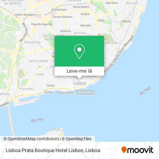 Lisboa Prata Boutique Hotel Lisbon mapa