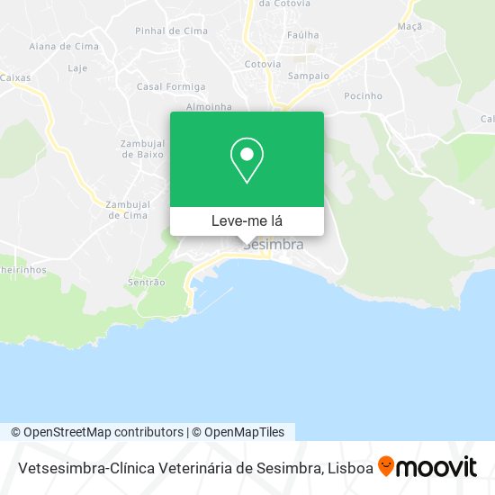 Vetsesimbra-Clínica Veterinária de Sesimbra mapa