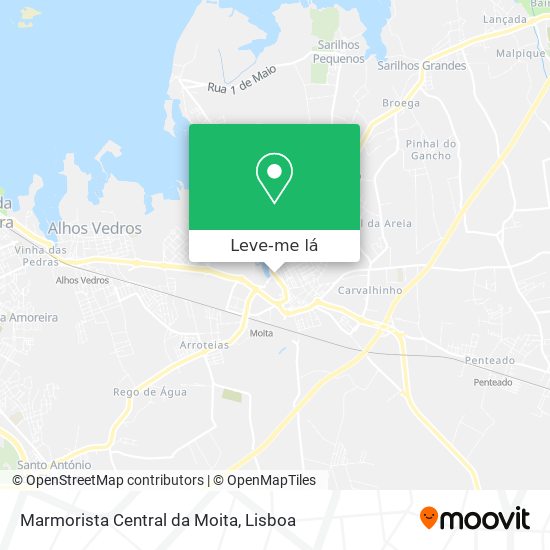 Marmorista Central da Moita mapa