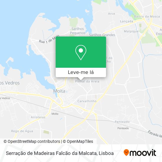 Serração de Madeiras Falcão da Malcata mapa