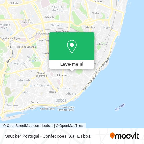 Snucker Portugal - Confecções, S.a. mapa