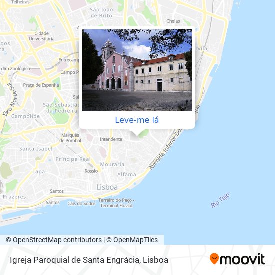 Igreja Paroquial de Santa Engrácia mapa