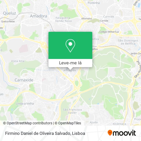 Firmino Daniel de Oliveira Salvado mapa