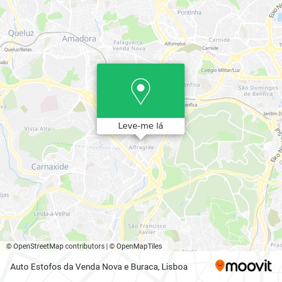 Auto Estofos da Venda Nova e Buraca mapa