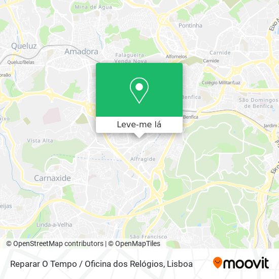 Reparar O Tempo / Oficina dos Relógios mapa