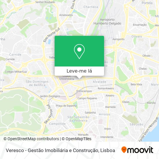 Veresco - Gestão Imobiliária e Construção mapa