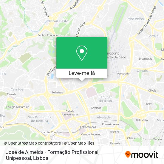 José de Almeida - Formação Profissional, Unipessoal mapa