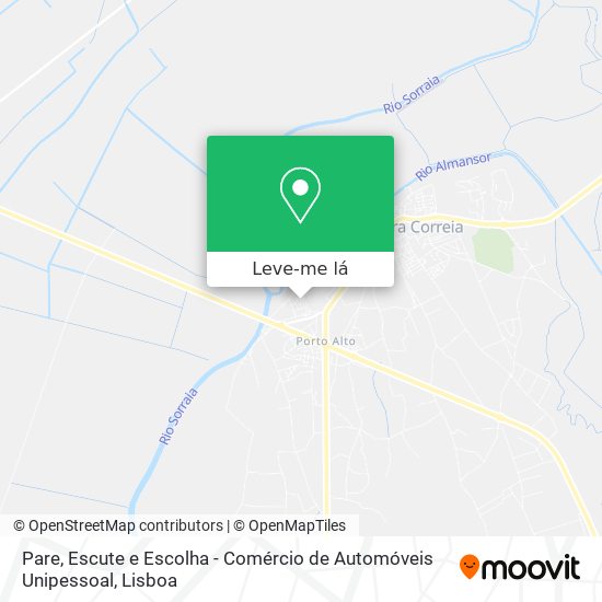 Pare, Escute e Escolha - Comércio de Automóveis Unipessoal mapa