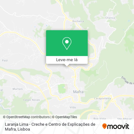 Laranja Lima - Creche e Centro de Explicações de Mafra mapa