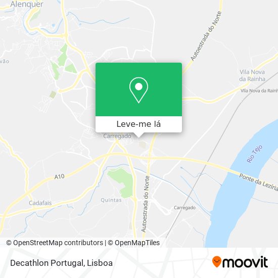 Como chegar a Decathlon Portugal em Alenquer através de Autocarro ou  Comboio?