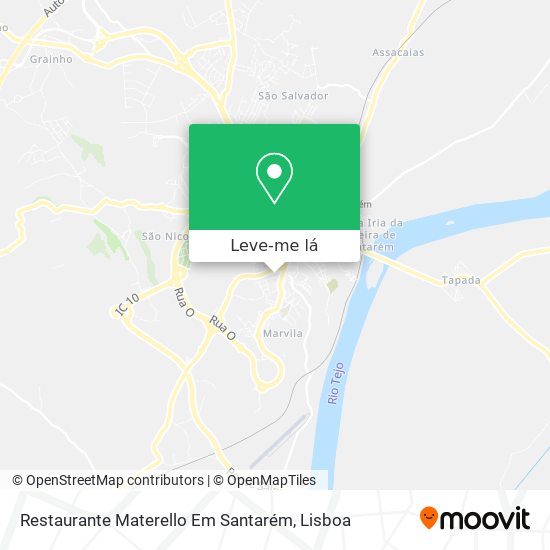 Restaurante Materello Em Santarém mapa