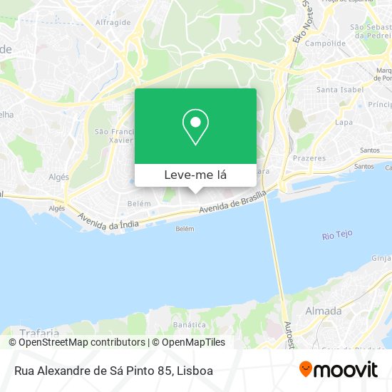Rua Alexandre de Sá Pinto 85 mapa