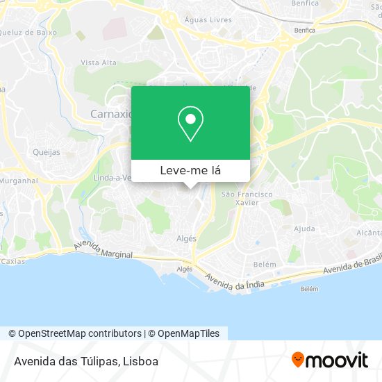 Avenida das Túlipas mapa