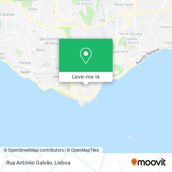 Rua António Galvão mapa