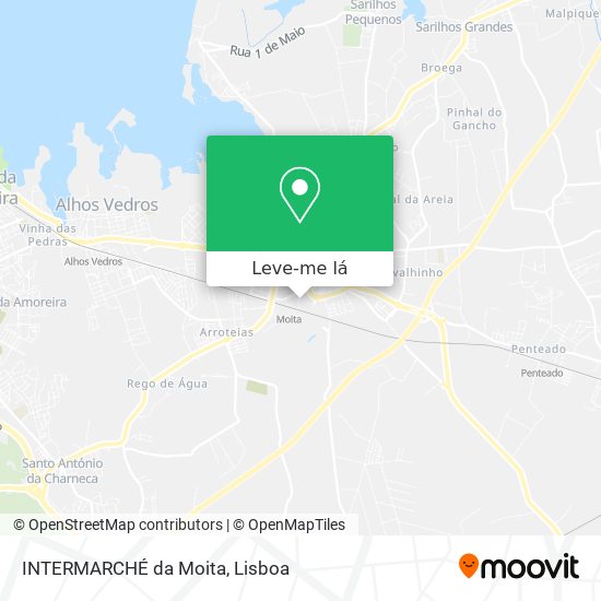 INTERMARCHÉ da Moita mapa