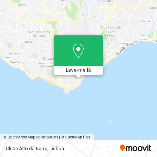 Clube Alto da Barra mapa