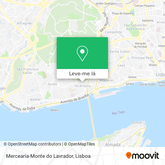 Mercearia-Monte do Lavrador mapa