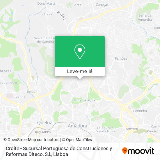 Crdite - Sucursal Portuguesa de Construciones y Reformas Diteco, S.l. mapa