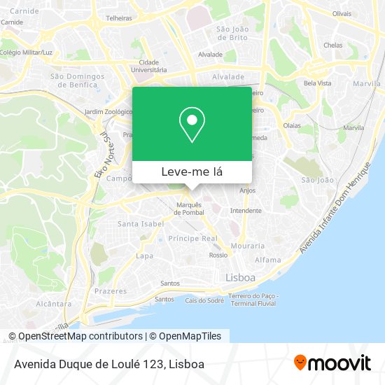 Avenida Duque de Loulé 123 mapa