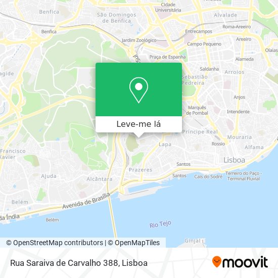 Rua Saraiva de Carvalho 388 mapa