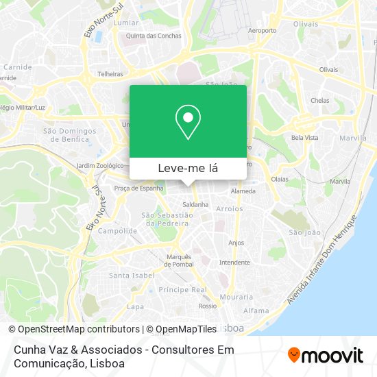 Cunha Vaz & Associados - Consultores Em Comunicação mapa