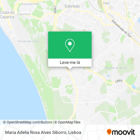 Maria Adelia Rosa Alves Siborro mapa